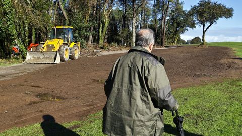 El presidente de los comuneros en la zona del nacimiento del Lagares en una imagen del 2024