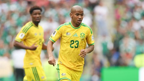 Jayden Adams, durante el partido entre Sud&aacute;frica y M&eacute;xico del Mundial de Estados Unidos, M&eacute;xico y Canad&aacute;.