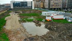 Estado del terreno en el que se realizan las excavaciones para la construcci�n de la comisar�a de Polic�a Local