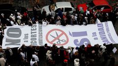 Manifestacin contra la privatizacin de la sanidad en Madrid