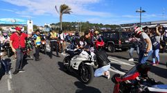 Concentracion motera en Sanxenxo