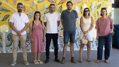 La directiva de A Xunqueira, la asociaci�n de familias del colegio.