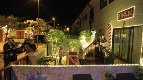 Uno de los jardines decorados.