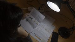 Una persona consulta sus recibos de gasto energ�tico