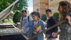 Integrantes de la delegaci�n de la Universidad de Lyon, durante su visita para conocer el Plan Revitaliza