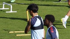 Hugo Cuenca y Vlad Silva son dos de los internacionales del Celta Fortuna.