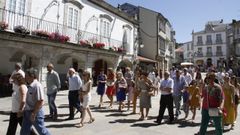 Foto de archivo de la praza Maior de Viana do Bolo