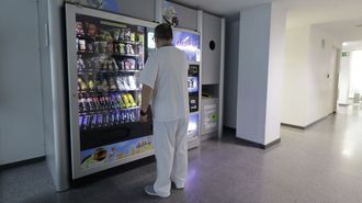 Mquina de vending de un hospital gallego. 