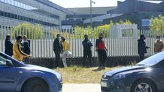 Familiares de los dos clanes de la pelea que se produjo el pasado jueves en Lugo en las inmediaciones del HULA
