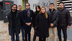 Concentraci�n de Xuventudes Socialistas para reivindicar la reapertura de Espazos Lusqui�os.