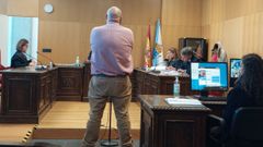 Uno de los empleados de la empresa de cobros a morosos, juzgado en el Penal 1 de Ourense.