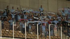 Aficionados del Celta, en La Cartuja para presenciar el duelo frente al Betis.