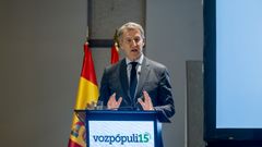 El presidente del PP, Alberto n��ez-Feij�o, participa en el XV Aniversario de Vozp�puli, a 22 de octubre de 2026, en Madrid (Espa�a)