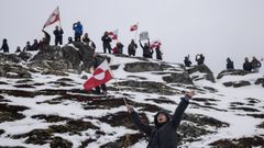 Manifestaci&oacute;n del s&aacute;bado contra Trump en Groenlandia.