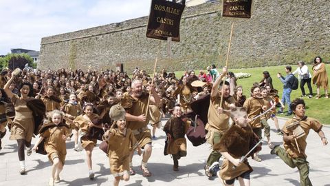 El desfile escolar del Arde Lucus