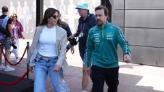 Melissa Jimnez y Fernando Alonso, el pasado mes de mayo en el Gran Premio de Mnaco