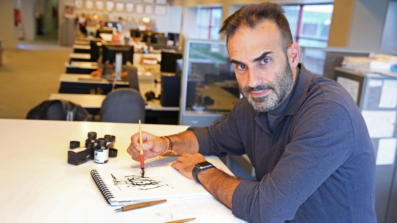 Tres décadas de «Trazos» de David Pintor, en el Kiosco Alfonso
