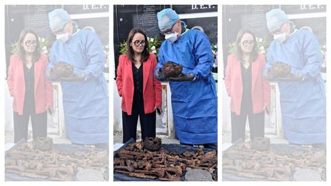 Fernando Serrulla con la fiscala María Encarnación Mayán