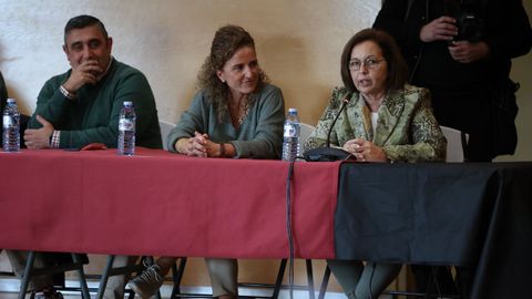 Momento de la intervencin de la portavoz popular, Soraya Salorio, que desisti de intervenir debido a los gritos en contra de la mocin.