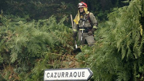 Imagen de archivo de un incendio en la zona de Red Natura de la Serra da Marti��