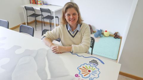 Ana Mar�a Rego, retratada este viernes en las oficinas de �urega, en el local social del Alto