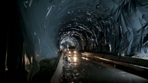 Obras de los tneles del tren al puerto exterior