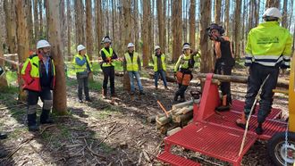 Los alumnos visitan y conocen las explotaciones agroforestales de su entorno