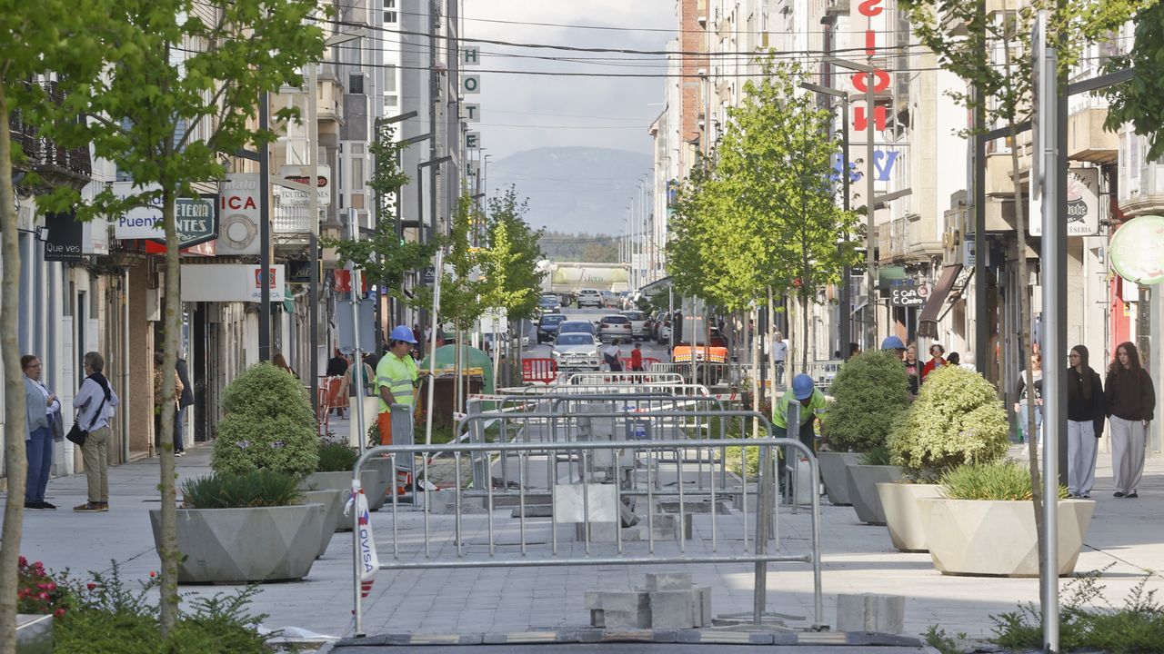 La rúa da Pravia, la calle de Vilalba que es una obra interminable