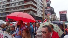 Manifestaci�n para protestar contra la siniestralidad laboral en Oviedo 