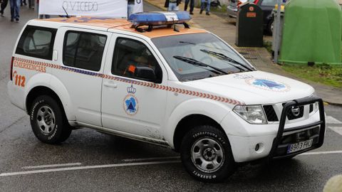 Veh�culo de Protecci�n Civil de O Vicedo, en imagen de archivo