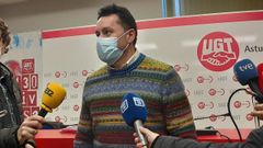 El secretario general de UGT Asturias, Javier Fern�ndez Lanero