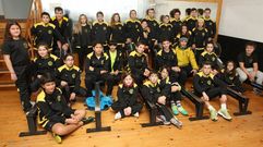 Los remeros del club San Felipe, en sus instalaciones en una foto de archivo