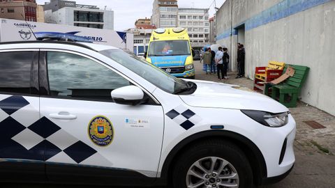 Fallecimiento de una mujer de Ribeira en la zona  portuaria