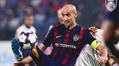 El ex del Celta Natxo Insa, en un partido con su actual club, el Johor malayo.