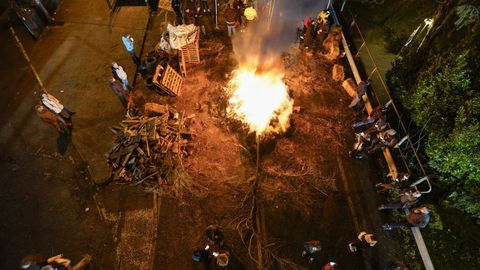 Quieren continuar con la protesta aunque suponga pasar la noche en la carretera