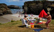 La playa de As Catedrais, adem�s de bandera azul, tiene la Q de calidad.