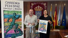 El alcalde, Eduardo Parga, y la concejala de Deportes, Noelia Freijeiro, presentaron el cartel de este a�o