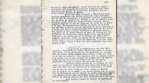 �Estas dos se�oras no eran tal, sino que se trataba de un matrimonio, es decir, la que no ten�a hija se hab�a casado en Espa�a, lo hab�a hecho como hombre�, cuenta el cronista local sobre la presencia de las maestras