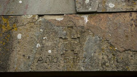 Una inscripci�n grabada en 1824 en la Casa Grande de Fiolleda