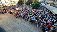 Se llen� la Praza Maior y tambi�n las calles que la rodean