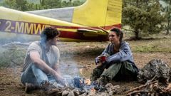 Jacob Elordi y Margaret Qualley, en una escena de �La constelaci�n del perro�, dirigida por Ridley Scott a sus 88 a�os.