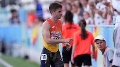 Ben, con la camiseta de la selección española en el Europeo de naciones del pasado junio en Madrid.