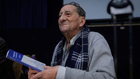 Emilio Quesada, durante la presentacin de su ltimo libro en el Ayuntamiento de A Corua.