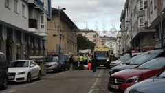 Atropello en la calle Pardo Baz�n, en la confluencia con la de Curros Enr�quez
