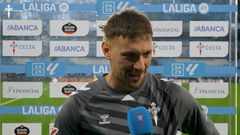 Andrei Radu dejaba claro que da m�s importancia al triunfo del Celta que a la porter�a a cero, pero celebraba haber logrado ambas cosas ante el Athletic Club.