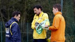 Toch�, en el entrenamiento de este martes