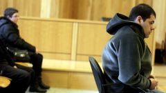 Mar Longueira y Javier Estrada, durante el juicio por el asesinato de los mellizos, celebrado en el 2013