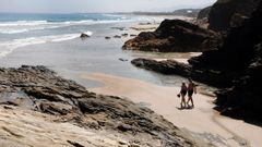 En playas de A Maria se ha visto en los ltimos das gente recin llegada de fuera de Galicia
