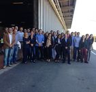 Los becarios visitaron ayer la factor�a de Ence en Louriz�n. 