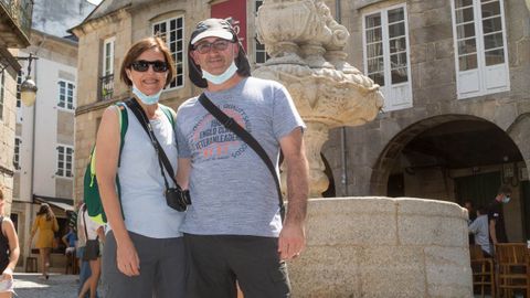 Turistas cuentan su experiencia en Lugo y c�mo adoptan las medidas contra el covid-19